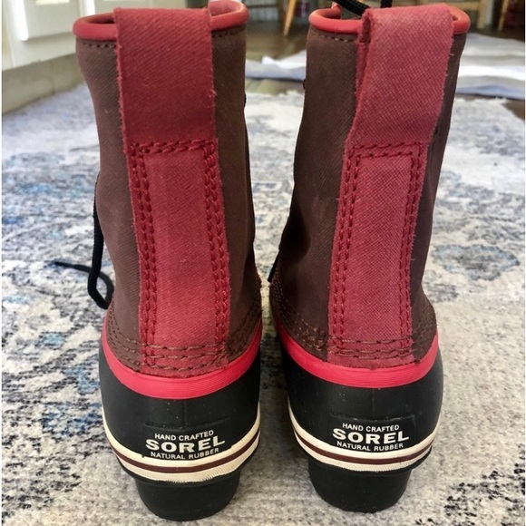 Sorel Women’s Boots Size 5 Red/Burgundy - Picture 4 of 6